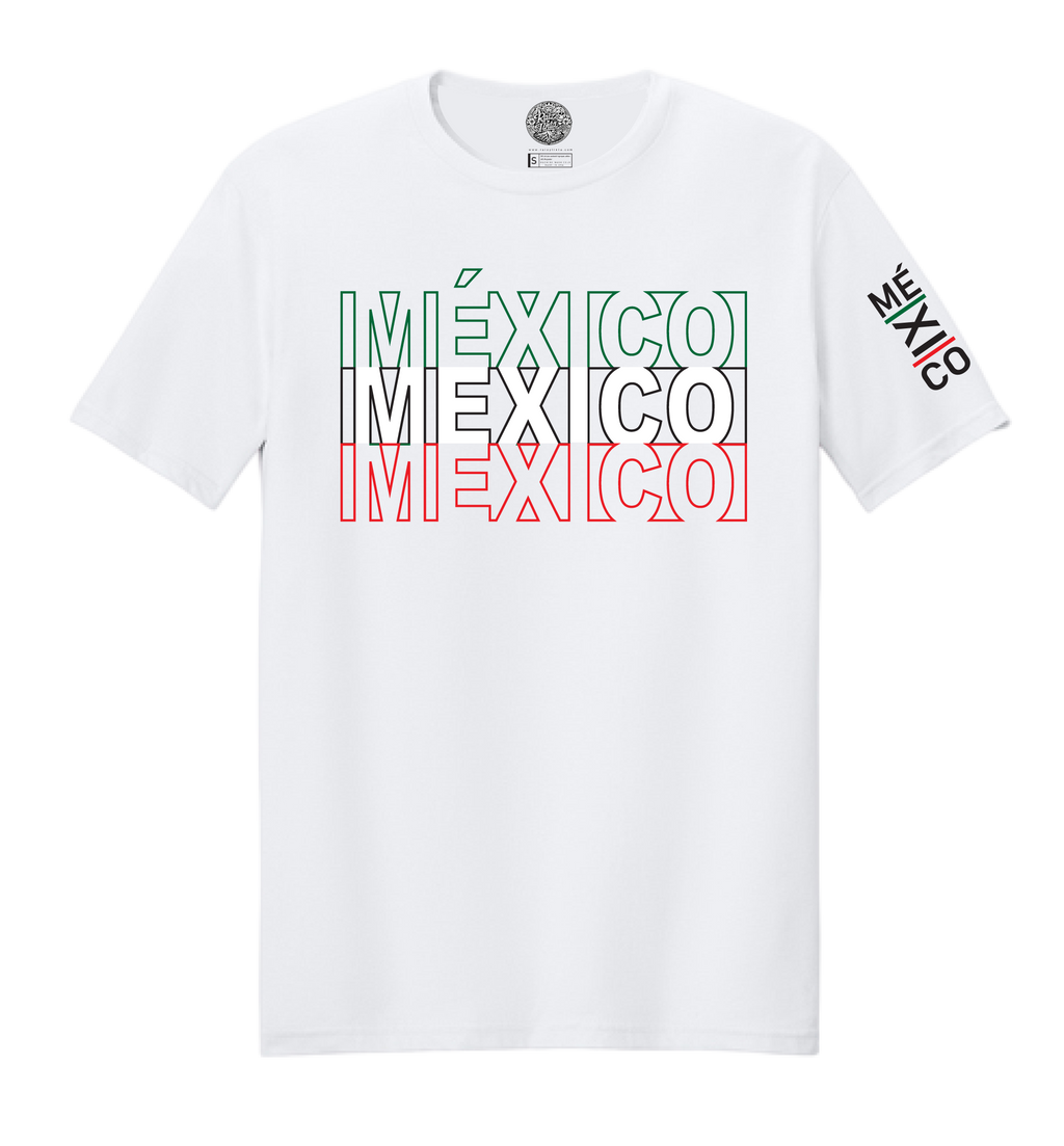 MEXICO Tricolor Soft Style T-Shirt