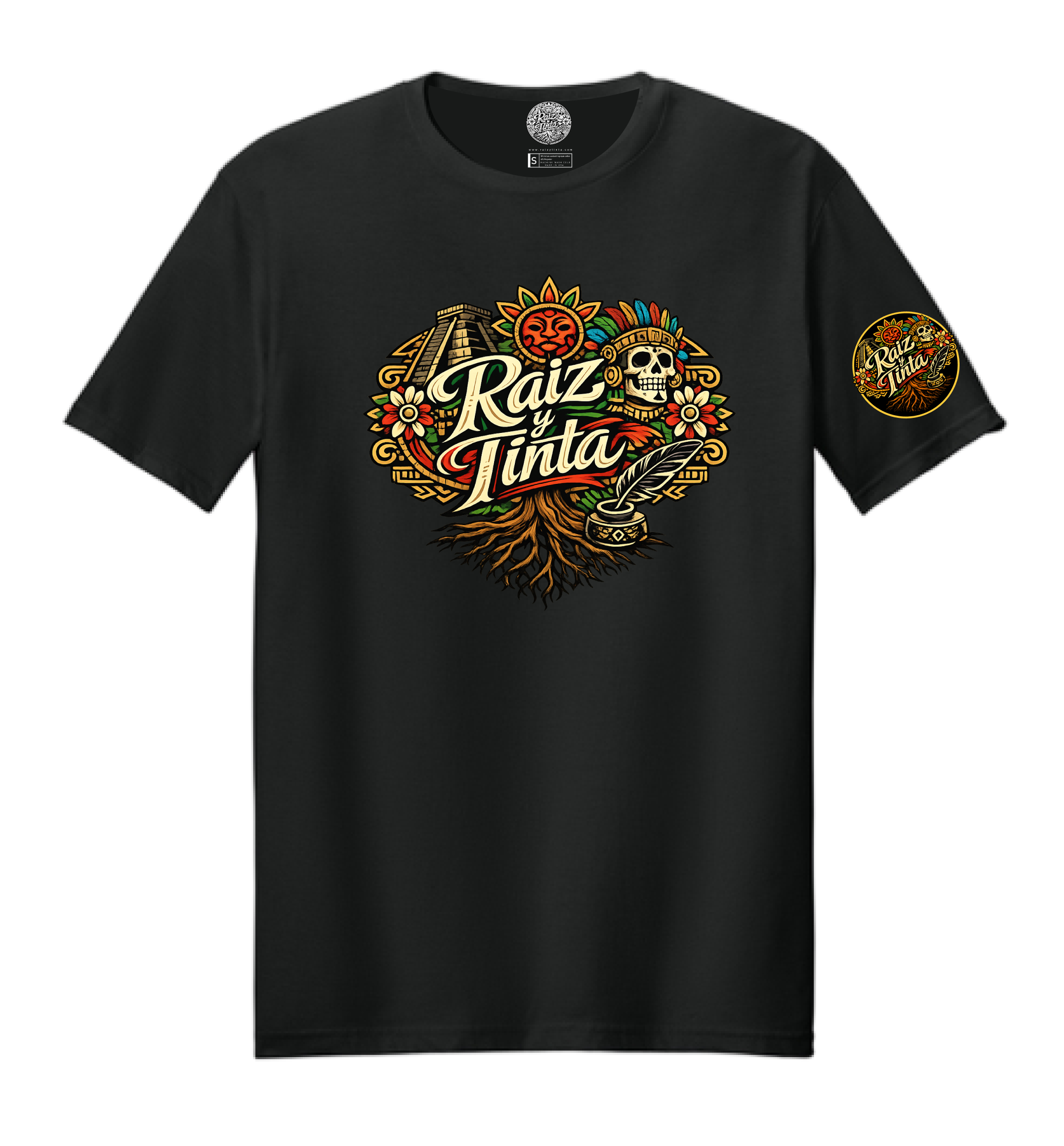Raiz y Tinta Color Black Soft Style T-Shirt