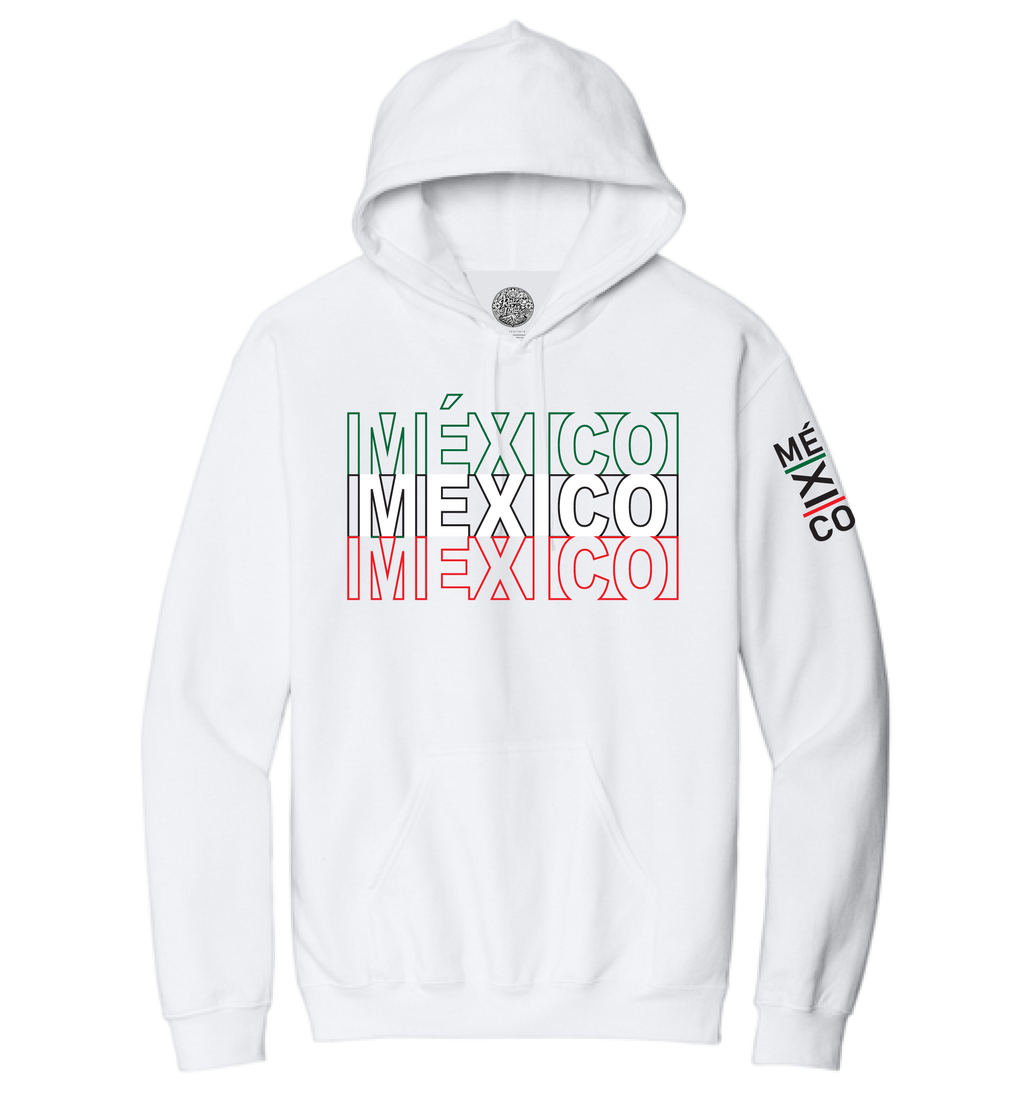 Mexico Tricolor Soft Style Hoodie