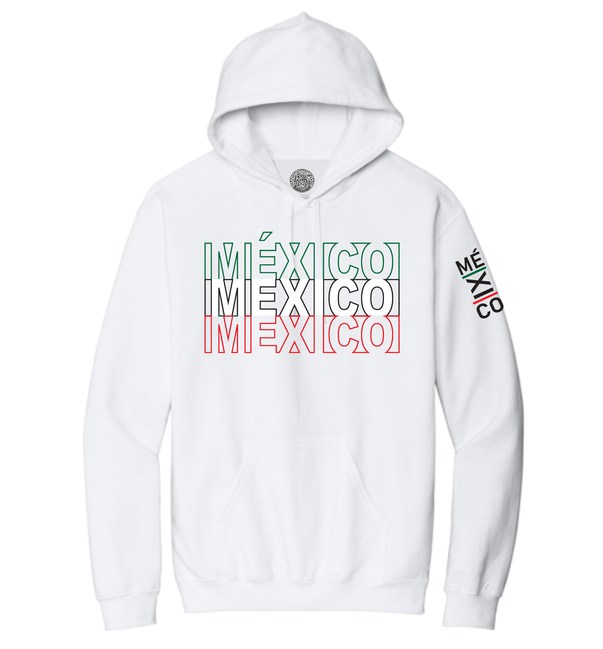 Mexico Tricolor Soft Style Hoodie